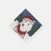 Serviette En Papier Berger Blanc Suisse (Coin)