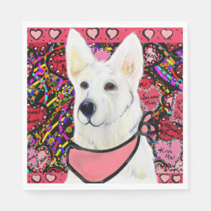 Serviette En Papier Berger Blanc Suisse