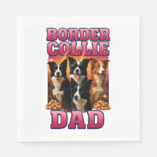 Serviette En Papier Berger Border Collie   