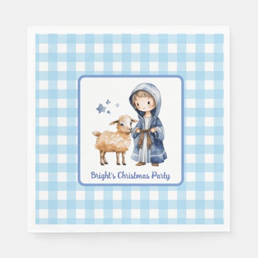 Serviette En Papier Berger et serviettes d'agneau (Devant)