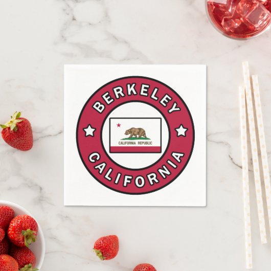 Serviette En Papier Berkeley Californie (En situation)