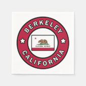 Serviette En Papier Berkeley Californie (Devant)
