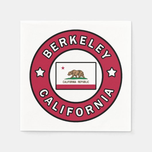 Serviette En Papier Berkeley Californie (Devant)