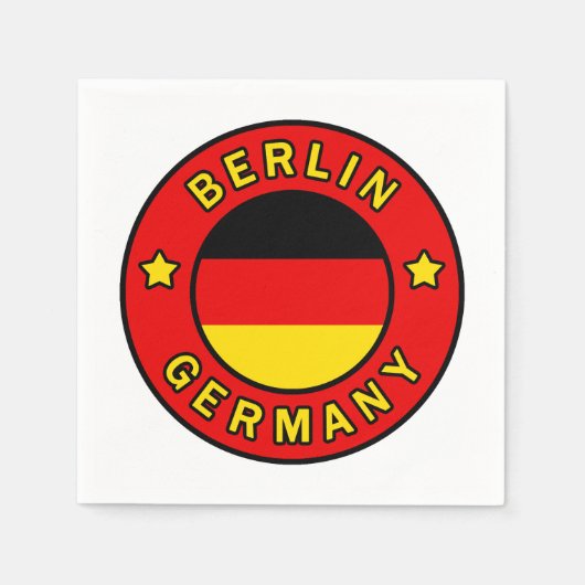 Serviette En Papier Berlin Allemagne (Devant)
