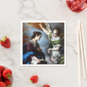 Serviette En Papier Bernardo Strozzi L'Annonciation (En situation)