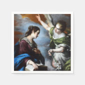 Serviette En Papier Bernardo Strozzi L'Annonciation (Devant)