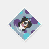 Serviette En Papier Bernese Mountain Dog Anniversaire (Coin)