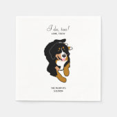 Serviette En Papier Bernese Mountain Dog Mariage Cocktail Napkins (Devant)