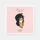 Serviette En Papier Bernese Mountain Dog Mariage Cocktail Napkins (Devant)