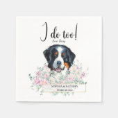Serviette En Papier Bernese Mountain Dog Mariage Cocktail Napkins (Devant)
