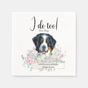 Serviette En Papier Bernese Mountain Dog Mariage Cocktail Napkins