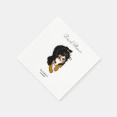 Serviette En Papier Bernese Mountain Dog Mariage Cocktail Napkins (Coin)