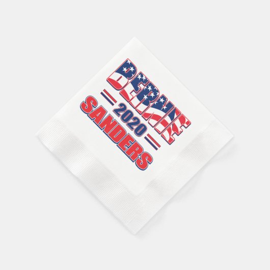 Serviette En Papier Bernie Sanders à la présidence en 2020 (Coin)
