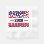 Serviette En Papier Bernie Sanders à la présidence en 2020 (Devant)