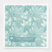 Serviette En Papier Berries de Noël côtier Motif #7 ID1009 (Devant)