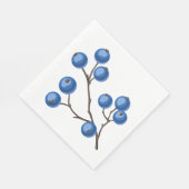 Serviette En Papier Berries Sur Une Branche (Coin)