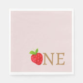 Serviette En Papier Berry 1ère fraise Anniversaire (Devant)
