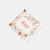 Serviette En Papier Berry Baby shower aux fraises (Coin)