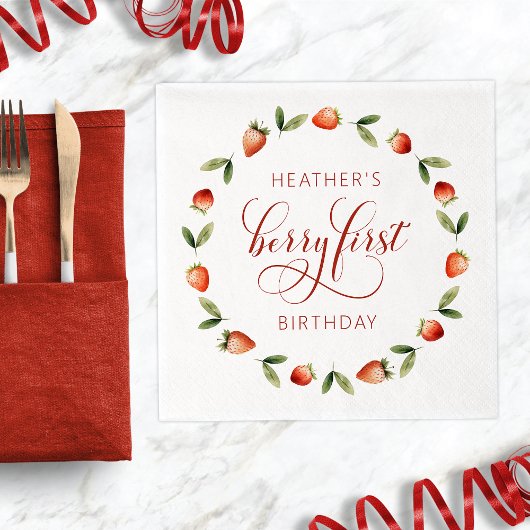 Serviette En Papier Berry d'abord