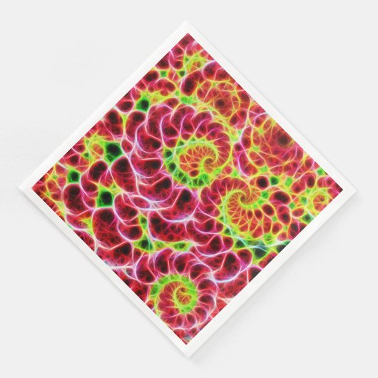 Serviette En Papier Berry Delight Fractal Art (Coin)