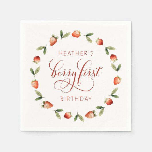 Serviette En Papier Berry First (Devant)