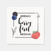 Serviette En Papier Berry First | 1er anniversaire | Berry mixte | Min (Devant)