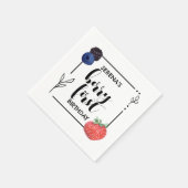 Serviette En Papier Berry First | 1er anniversaire | Berry mixte | Min (Coin)