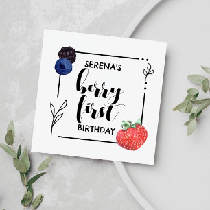 Serviette En Papier Berry First   1er anniversaire   Berry mixte   Min