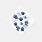 Serviette En Papier Berry First | 1er anniversaire | Blueberry | MOTIF (Coin)