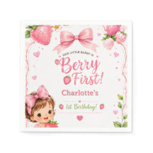 Berry First 1er Anniversaire Fille aux Fraises