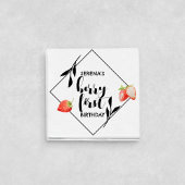 Serviette En Papier Berry First | 1er anniversaire | fraise | Moderne