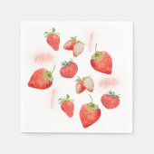Serviette En Papier Berry First | 1er anniversaire | fraise | MOTIF (Devant)