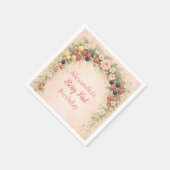 Serviette En Papier Berry First Garden 1st Birthday (Coin)