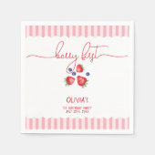 Serviette En Papier Berry First Strawberry Red Girl 1er anniversaire f (Devant)