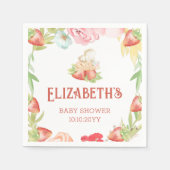 Serviette En Papier Berry fraise Baby shower sucré (Devant)