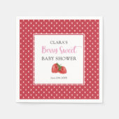 Serviette En Papier Berry fraise Baby shower sucré (Devant)