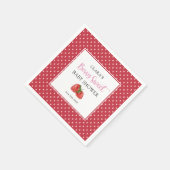 Serviette En Papier Berry fraise Baby shower sucré (Coin)
