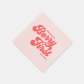 Serviette En Papier Berry fraise simple Premier anniversaire été (Coin)