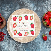 Serviette En Papier Berry In Love Fête des mariées fraise