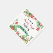 Serviette En Papier Berry Lovely Premier anniversaire (Coin)