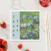 Serviette En Papier Berry Merci Spring Pine Photo Appréciation (En situation)