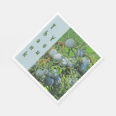 Serviette En Papier Berry Merci Spring Pine Photo Appréciation (Coin)