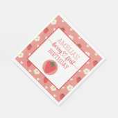 Serviette En Papier Berry Premier 1er anniversaire (Coin)