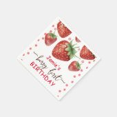 Serviette En Papier Berry Premier Anniversaire (Coin)