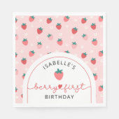 Serviette En Papier Berry Premier anniversaire 1er anniversaire Fête d (Devant)