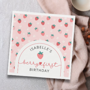 Serviette En Papier Berry Premier anniversaire 1er anniversaire Fête d