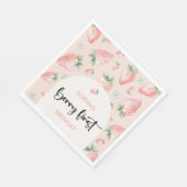 Serviette En Papier Berry premier anniversaire de enfant de fraise (Coin)