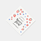 Serviette En Papier Berry Premier anniversaire fraise (Coin)