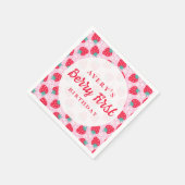 Serviette En Papier Berry Premier anniversaire Fraise Daisy (Coin)