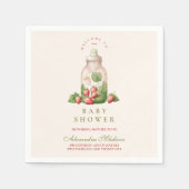 Serviette En Papier Berry Sweet Baby shower (Devant)